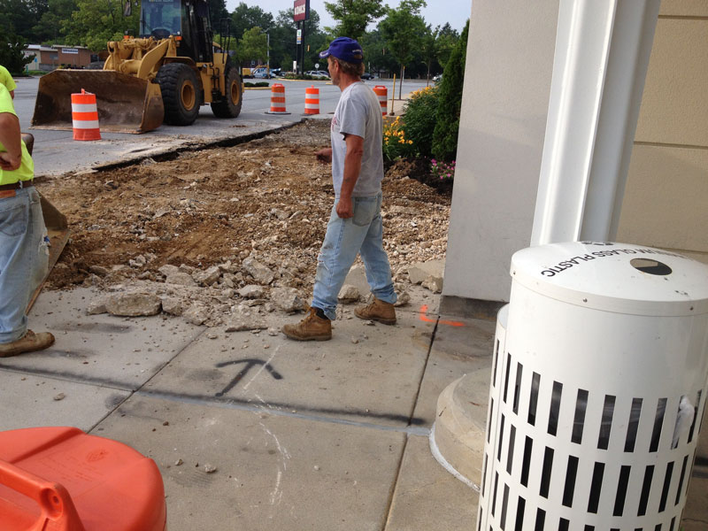 New Concrete and Asphalt at Kohls Department Store Wilmington, DE
